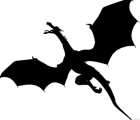 dragon silhouette clipart